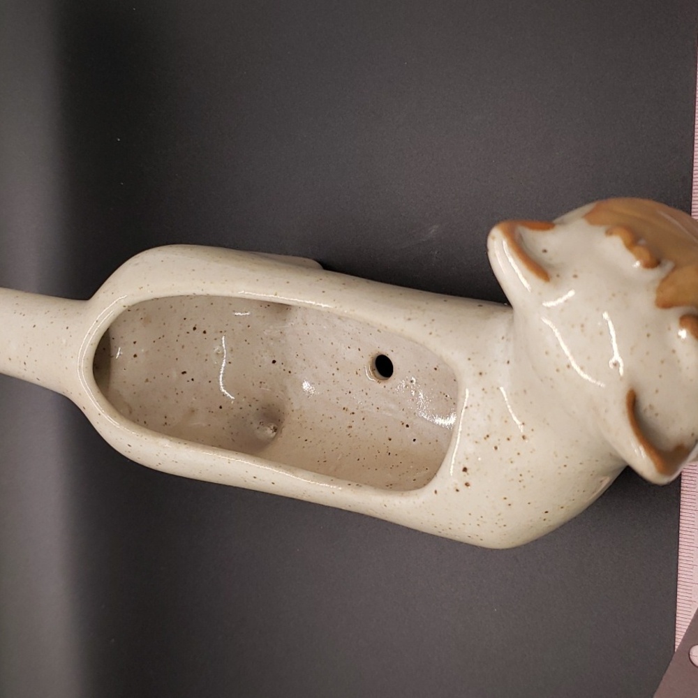 Ceramic Cat Planter - Cream and Tan - Picture 3 of 7